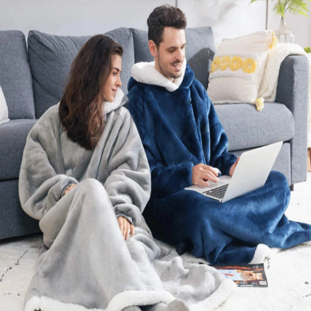 Giant Cozy Hooded Blanket Hoodie