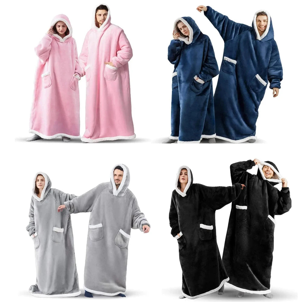 Giant Cozy Hooded Blanket Hoodie